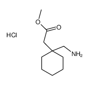 methyl 2-[1-(aminomethyl)cyclohexyl]acetate,hydrochloride结构式