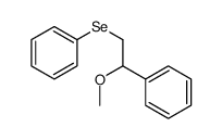 (2-methoxy-2-phenylethyl)selanylbenzene Structure