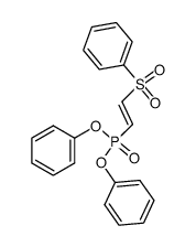 ((E)-2-Benzenesulfonyl-vinyl)-phosphonic acid diphenyl ester Structure