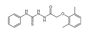 1-(2,6-dimethylphenoxyacetyl)-4-phenylthiosemicarbazide Structure