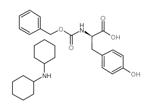 N-ALPHA-CARBOBENZOXY-D-TYROSINE DICYCROHEXYLAMMONIUM SALT structure