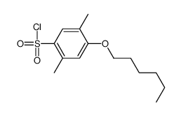 4-hexoxy-2,5-dimethylbenzenesulfonyl chloride结构式