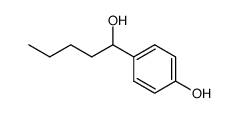 (+/-)-1-(4-hydroxyphenyl)pentan-1-ol Structure