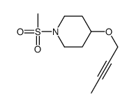 4-but-2-ynoxy-1-methylsulfonylpiperidine Structure