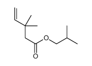 2-methylpropyl 3,3-dimethylpent-4-enoate Structure