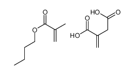 butyl 2-methylprop-2-enoate,2-methylidenebutanedioic acid Structure