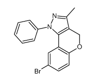 8-bromo-3-methyl-1-phenyl-4H-chromeno[4,3-c]pyrazole结构式