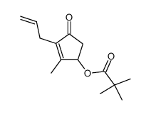 2,2-Dimethyl-propionic acid 3-allyl-2-methyl-4-oxo-cyclopent-2-enyl ester Structure