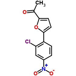 1-[5-(2-CHLORO-4-NITRO-PHENYL)-FURAN-2-YL]-ETHANONE结构式