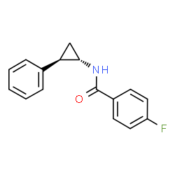 Benzamide, 4-fluoro-N-[(1R,2S)-2-phenylcyclopropyl]-, rel-(-)- (9CI) Structure