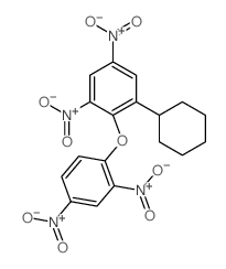 Ether, 2-cyclohexyl-4,6-dinitrophenyl 2,4-dinitrophenyl Structure