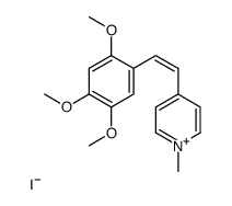 1-methyl-4-[2-(2,4,5-trimethoxyphenyl)ethenyl]pyridin-1-ium,iodide结构式
