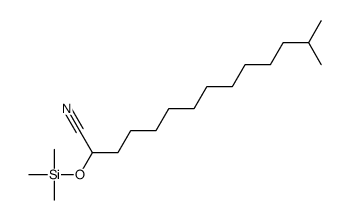 13-methyl-2-trimethylsilyloxytetradecanenitrile结构式