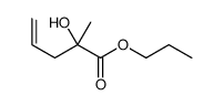 propyl 2-hydroxy-2-methylpent-4-enoate Structure