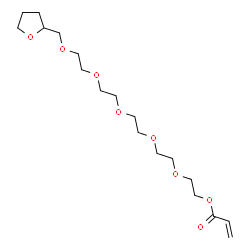 16-(tetrahydro-2-furyl)-3,6,9,12,15-pentaoxahexadecyl acrylate结构式