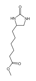 6-(2-oxo-imidazolidin-4-yl)hexanoic acid methyl ester Structure