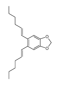 5,6-di(hex-1-en-1-yl)benzo[d][1,3]dioxole Structure