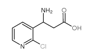 3-氨基-3-(2-氯-3-吡啶)-丙酸结构式