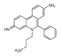 5-(3-aminopropyl)-6-phenylphenanthridin-5-ium-3,8-diamine结构式