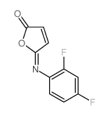 5-(2,4-difluorophenyl)iminofuran-2-one结构式