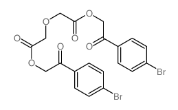 [2-(4-bromophenyl)-2-oxoethyl] 2-[2-[2-(4-bromophenyl)-2-oxoethoxy]-2-oxoethoxy]acetate Structure