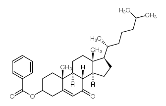 3β-(苯甲酰氧基)胆甾-5-烯-7-酮结构式