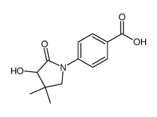 (+/-)-4-(3-hydroxy-4,4-dimethyl-2-oxopyrrolidin-1-yl)benzoic acid Structure