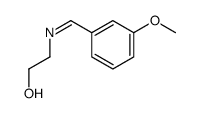 2-[(3-methoxyphenyl)methylideneamino]ethanol结构式