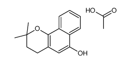 acetic acid,2,2-dimethyl-3,4-dihydrobenzo[h]chromen-6-ol Structure