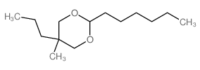 1,3-Dioxane,2-hexyl-5-methyl-5-propyl-结构式