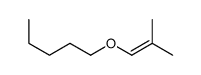1-(2-methylprop-1-enoxy)pentane结构式
