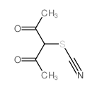 Thiocyanic acid,1-acetyl-2-oxopropyl ester Structure