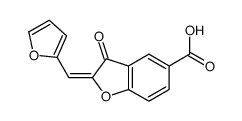 2-(furan-2-ylmethylidene)-3-oxo-1-benzofuran-5-carboxylic acid结构式