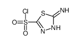 5-amino-1,3,4-thiadiazole-2-sulfonyl chloride Structure