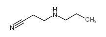 Propanenitrile,3-(propylamino)- Structure