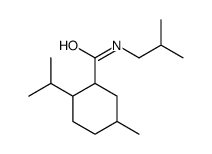 2-(isopropyl)-N-(2-methylpropyl)-5-methylcyclohexanecarboxamide structure