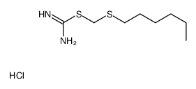 hexylsulfanylmethyl carbamimidothioate,hydrochloride结构式