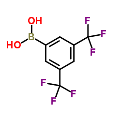 3,5-Bis(trifluoromethyl)benzeneboronic acid structure