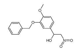 1-(3-(benzyloxy)-4-methoxyphenyl)-2-nitroethan-1-ol结构式