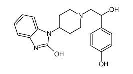 3-[1-[2-hydroxy-2-(4-hydroxyphenyl)ethyl]piperidin-4-yl]-1H-benzimidazol-2-one结构式