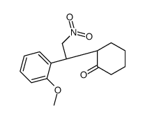 (2S)-2-[(1R)-1-(2-methoxyphenyl)-2-nitroethyl]cyclohexan-1-one Structure
