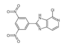 4-chloro-2-(3,5-dinitrophenyl)-1H-imidazo[4,5-c]pyridine结构式