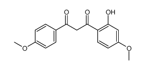 1-(2-hydroxy-4-methoxyphenyl)-3-(4-methoxyphenyl)propane-1,3-dione结构式