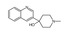 1-methyl-4-quinolin-3-ylpiperidin-4-ol结构式
