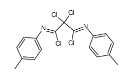 2,2-dichloro-N'1,N'3-di-p-tolylmalonimidoyl dichloride Structure