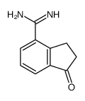 1-oxo-2,3-dihydroindene-4-carboximidamide结构式