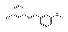 3-chloro-N-(3-methoxybenzylidene)aniline Structure