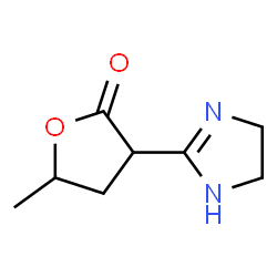 2(3H)-Furanone,3-(4,5-dihydro-1H-imidazol-2-yl)dihydro-5-methyl-结构式