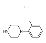 N-(2-氟苯基)哌嗪盐酸结构式