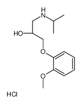 (2R)-1-(2-methoxyphenoxy)-3-(propan-2-ylamino)propan-2-ol,hydrochloride Structure